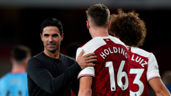 Arteta: Arsenal were lucky against West Ham and still very far away from where we want to be