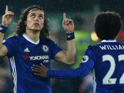 VIDEO: David Luiz schools Chelsea team-mate Willian in free-kick challenge