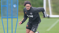 Cavani trains with Man Utd team-mates for the first time ahead of PSG reunion