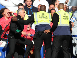 Mourinho goes crazy as Chelsea coach Ianni appears to celebrate Barkley goal in his face