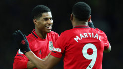 Rashford reacts to top scorer battle with Martial at Man Utd as Frenchman edges ahead