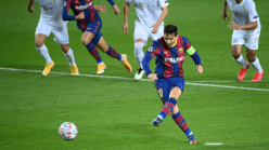 Barcelona 5-1 Ferencvaros: Messi on target as Pique sees red