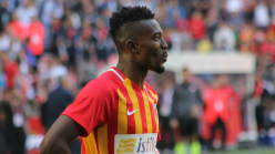 Bernard Mensah sees red in Kayserispor draw with Gaziantep