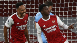 Aubameyang teaching Nketiah how to be a ‘top striker’ as Arsenal youngster sets lofty targets