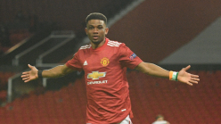 Fernandes and Williams congratulate Diallo on first Manchester United goal