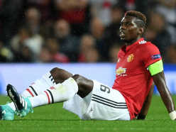 Pogba leaves Old Trafford on crutches after injury against Basel