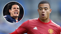 Manchester United star Cavani is helping Greenwood get over 