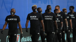 Black Players for Change make powerful pregame statement as MLS returns
