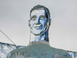 Ronaldo ice sculpture draws unfavourable comparisons to infamous airport bust
