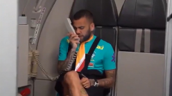 Tokyo Olympics 2020: Watch - Dani Alves turns flight attendant on Brazil