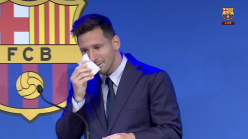 Messi in tears at final Barcelona press conference as he confirms PSG move 