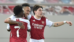 Aubameyang continues fine cup run as Arsenal survive Benfica scare