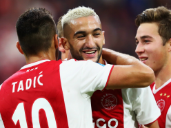 Hakim Ziyech bags hat-trick as Ajax decimate De Graafschap