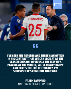 Chelsea boss Lampard believes Thiago Silva