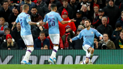 Manchester United 1-3 Manchester City: Final in sight for Guardiola as Bernardo Silva inspires victory